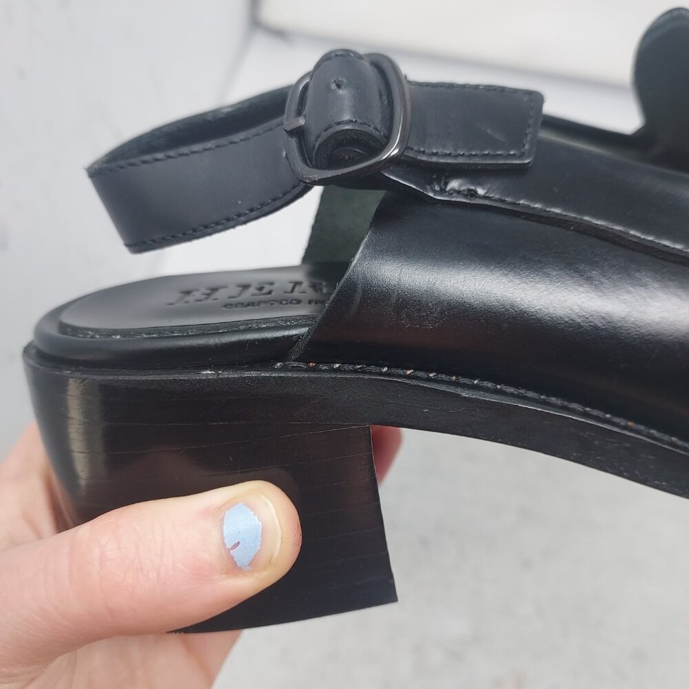 Black Leather Mules - Picture 11 of 12